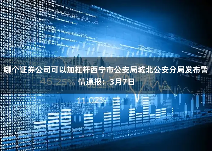 哪个证券公司可以加杠杆西宁市公安局城北公安分局发布警情通报：3月7日